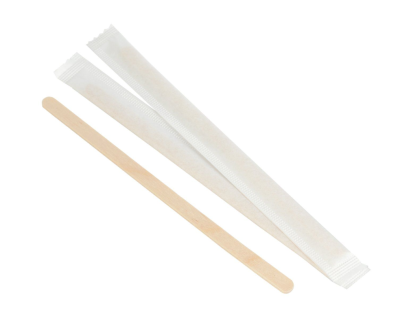 Размешиватель деревянный 14 см в инд.упаковке (250 шт) Размешиватель деревянный 14 см в инд.упаковке (250 шт)