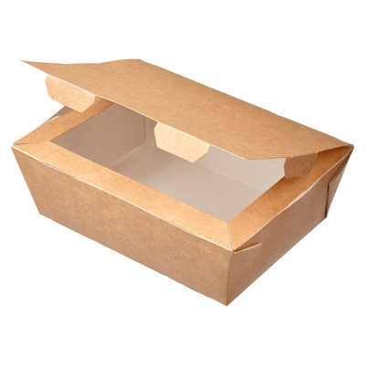 Ланч-бокс бумажный LUNCH 600 мл КРАФТ OSQ Ланч-бокс бумажный LUNCH 600 мл КРАФТ OSQ