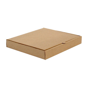 Коробка под пиццу 420х420х40 микрогофрокартон бурый