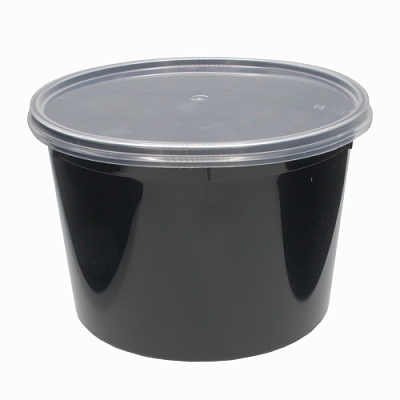 Банка 500 мл (d112) Универсал  без замка черная с прозрачной крышкой ВЗЛП Банка 500 мл (d112) Универсал  без замка черная с прозрачной крышкой ВЗЛП