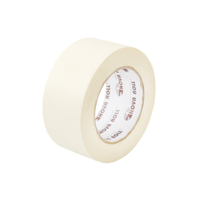 Клейкая лента малярная 48х50 Нова Ролл белая