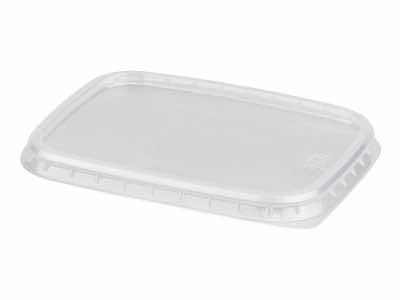 Крышка для контейнера ПП 108х82 прямоуг прозрачная