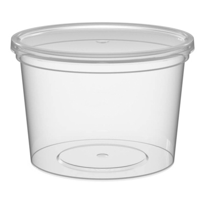 Контейнер-под-горячее-кругл-500-мл-d-112-прозрачный-без-крышки-без-замка-ПП-Перинт