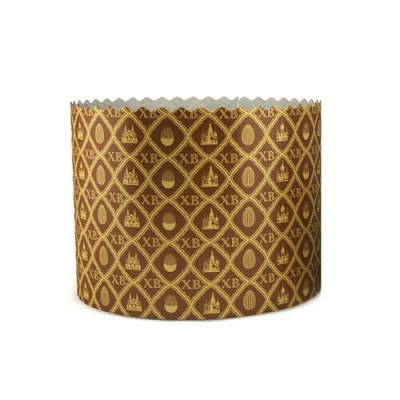 Форма бумажная кругл для кулича d-60 h-45 коричневая Стандарт