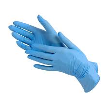 Перчатки нитриловые неопудренные "S" голубые (НДС 10%)