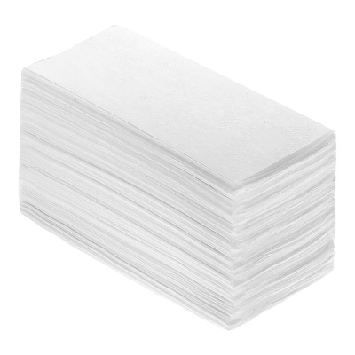 Полотенца-бумажные-21х21-(200)-белые-1сл-V-сложение