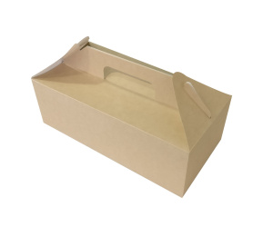 Коробка на вынос BOX WITH HANDLE 290х143х98 КРАФТ OSQ