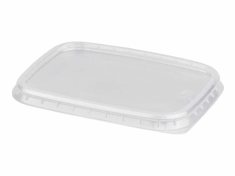 Крышка для контейнера ПП 108х82 прямоуг прозрачная