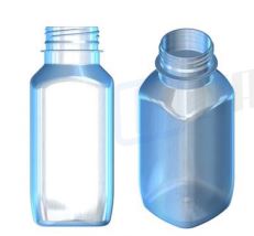 Бутылка ПЭТ 0,25 л (бцв) квадратная 38мм без крышки (№1) СП