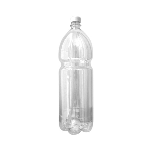 Бутылка ПЭТ 2л (б/цв.) круглая 28 мм с белой крышкой